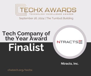 Ntracts Named as Finalist for “Tech Company of the Year” by the Technology Excellence (TechX) Awards